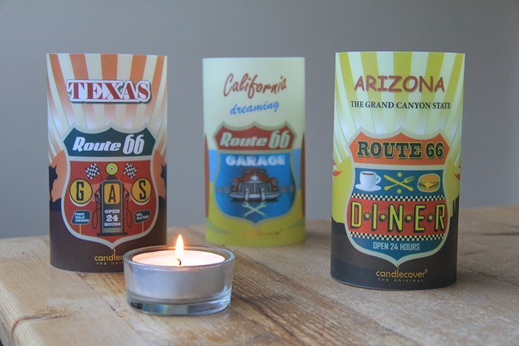 Candlecover set Route 66