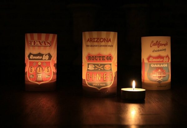 Candlecover set Route 66 - Afbeelding 2