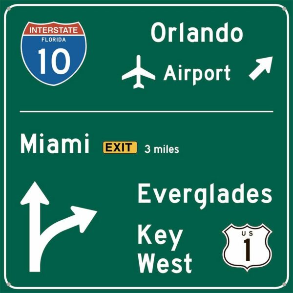 Traffic Road Sign - Florida