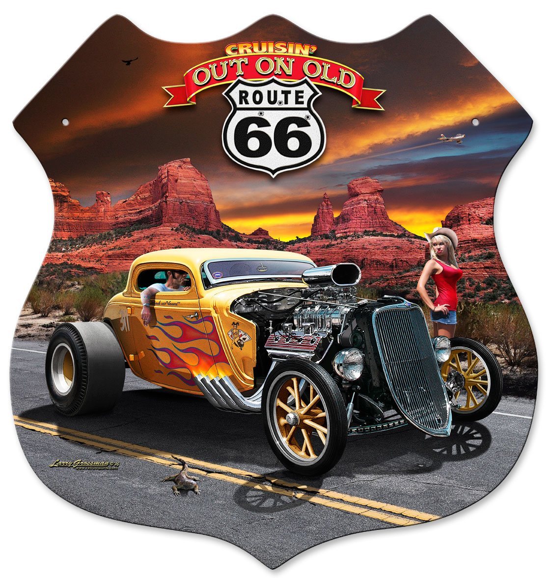 3-D Out on Route 66 - XXL