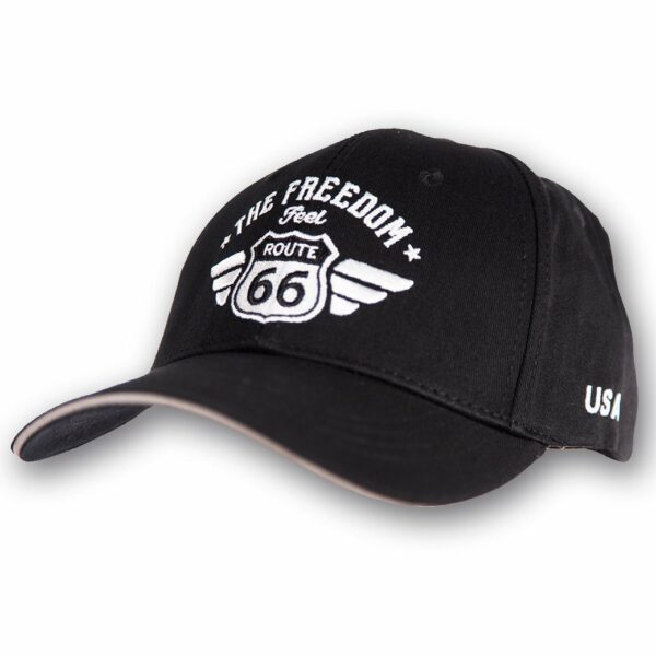 Cap Route 66 - Black-Black - Sandwich