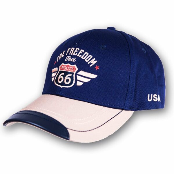Cap Route 66 - Blue-Beige - Accent
