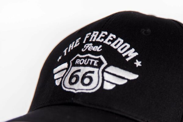 Cap Route 66 - Black-Black - Sandwich - Afbeelding 4