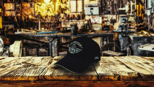 Cap Route 66 - Black-Black - Sandwich - Afbeelding 3