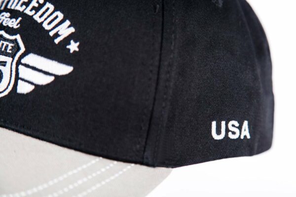 Cap Route 66 - Black-Grey - Vintage - Afbeelding 7