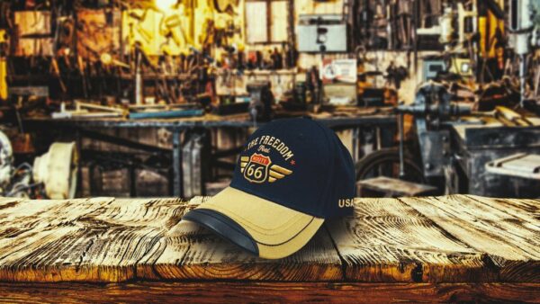 Cap Route 66 - Blue-Beige - Accent - Afbeelding 9