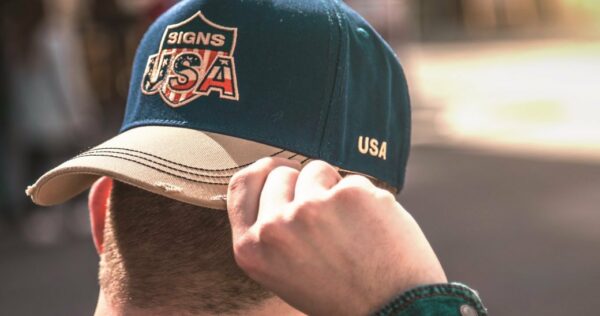 Cap Signs USA - Blue-Beige - Vintage - Afbeelding 11