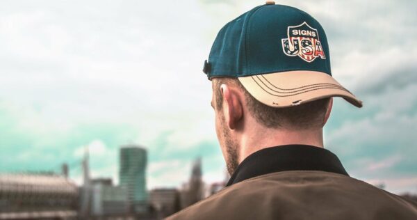 Cap Signs USA - Blue-Beige - Vintage - Afbeelding 6