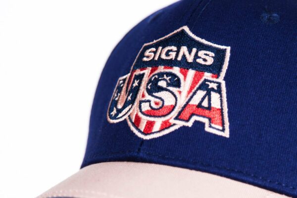 Cap Signs USA - Blue-Beige - Vintage - Afbeelding 4
