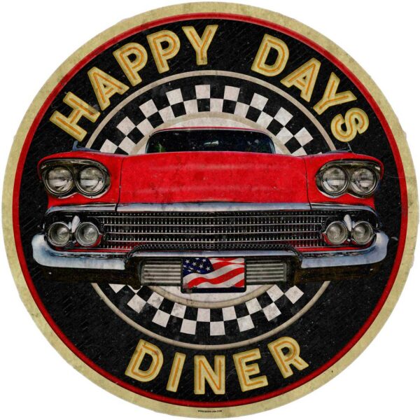 Happy Days Diner - grunge - medium