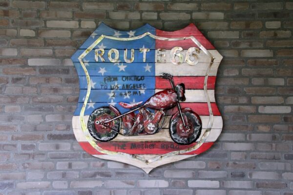 Route 66 shield Motor - Afbeelding 2