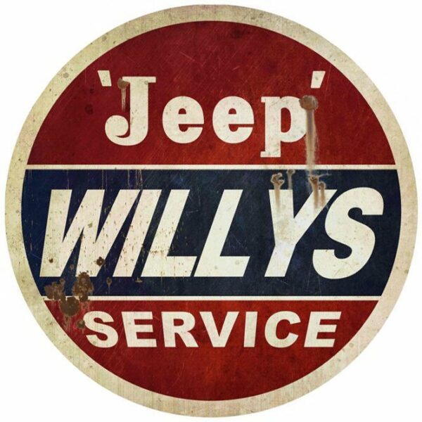 Jeep Willys Service - round XL