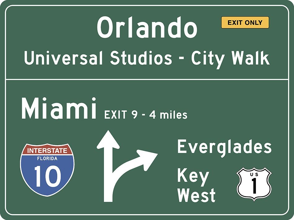 US-Traffic Sign - Florida