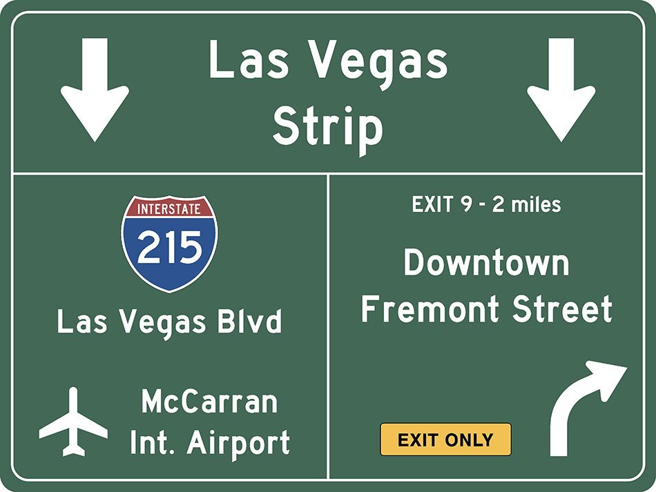 US-Traffic Sign - Las Vegas