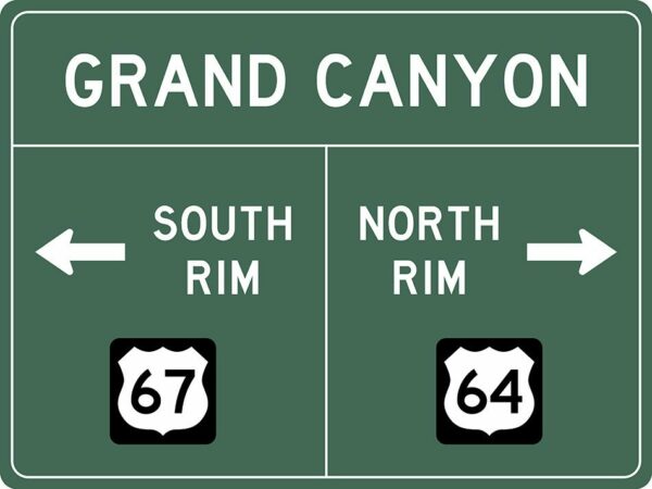 US-Traffic Sign - Grand Canyon