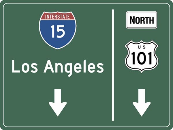 US-Traffic Sign - Los Angeles