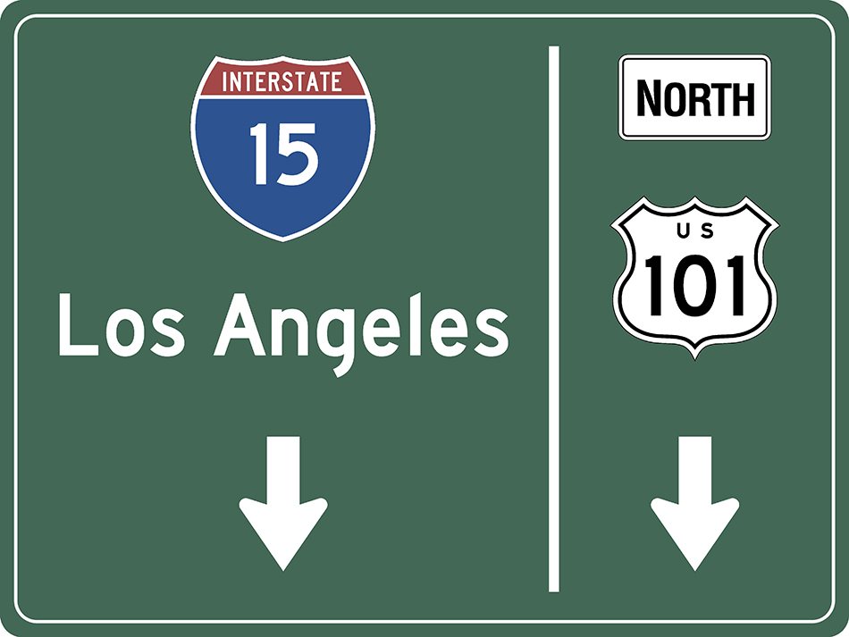 US-Traffic Sign - Los Angeles