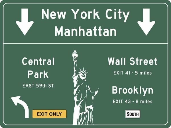 US-Traffic Sign - New York City