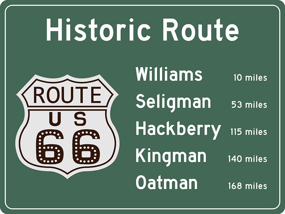 US-Traffic Sign - Historic Route 66