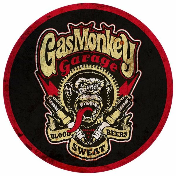 Gas Monkey Garage - round - grunge