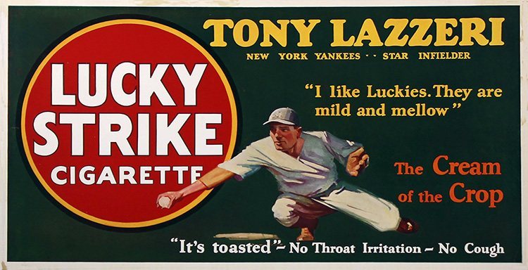 Lucky Strike - 1927 - Baseball - Tony Lazzeri - XL