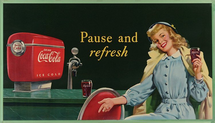 Coca Cola - 1948 - Pause & Refresh - XL