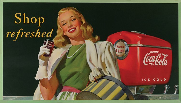 Coca Cola - 1948 - Shop Refreshed - XL