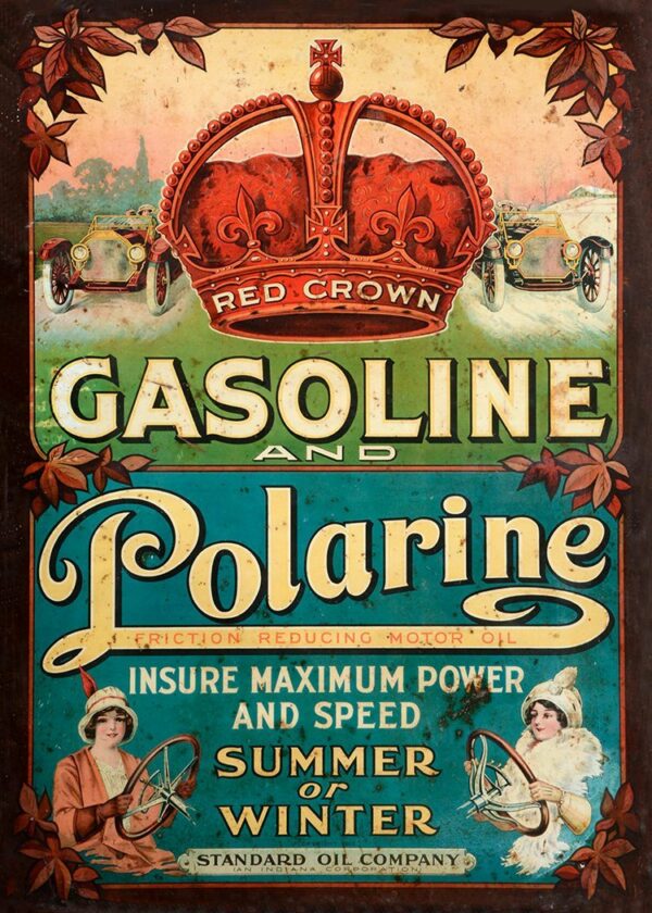 Red Crown Gasoline - Polarine - Advertising 1913 - XL