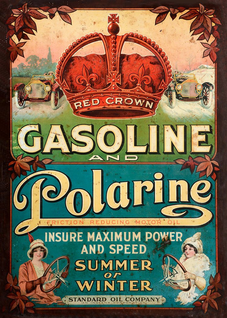 Red Crown Gasoline - Polarine - Advertising 1913 - XL