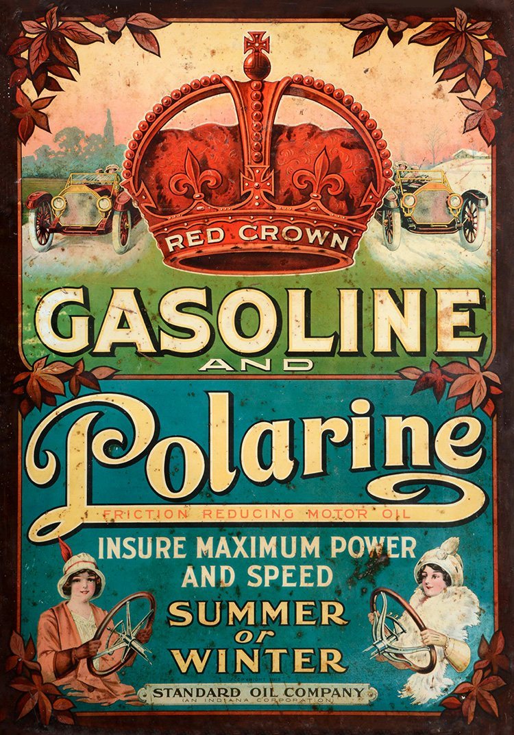 Red Crown Gasoline - Polarine - Advertising 1913
