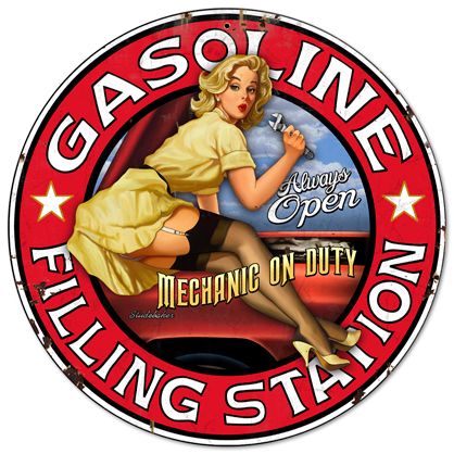 Gasoline Filling Station - Pin Up