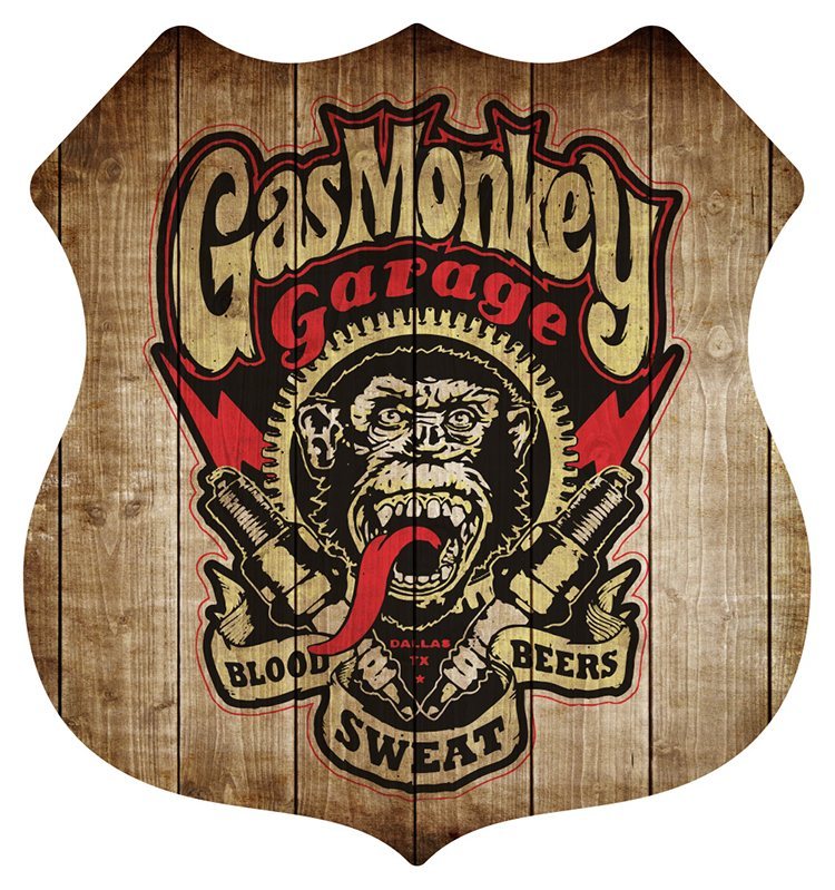 Shield - Gas Monkey (houtlook)