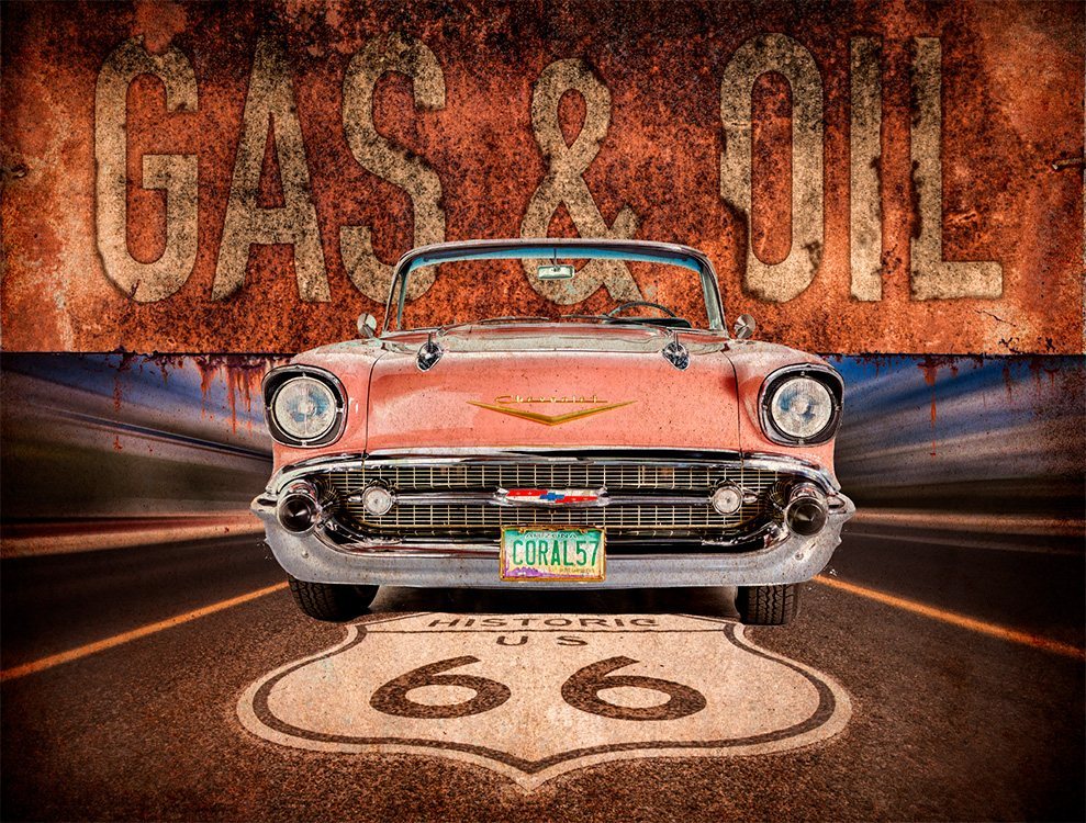 Cadillac - Gas Oil Route 66