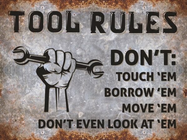 Tool Rules -  grey rust