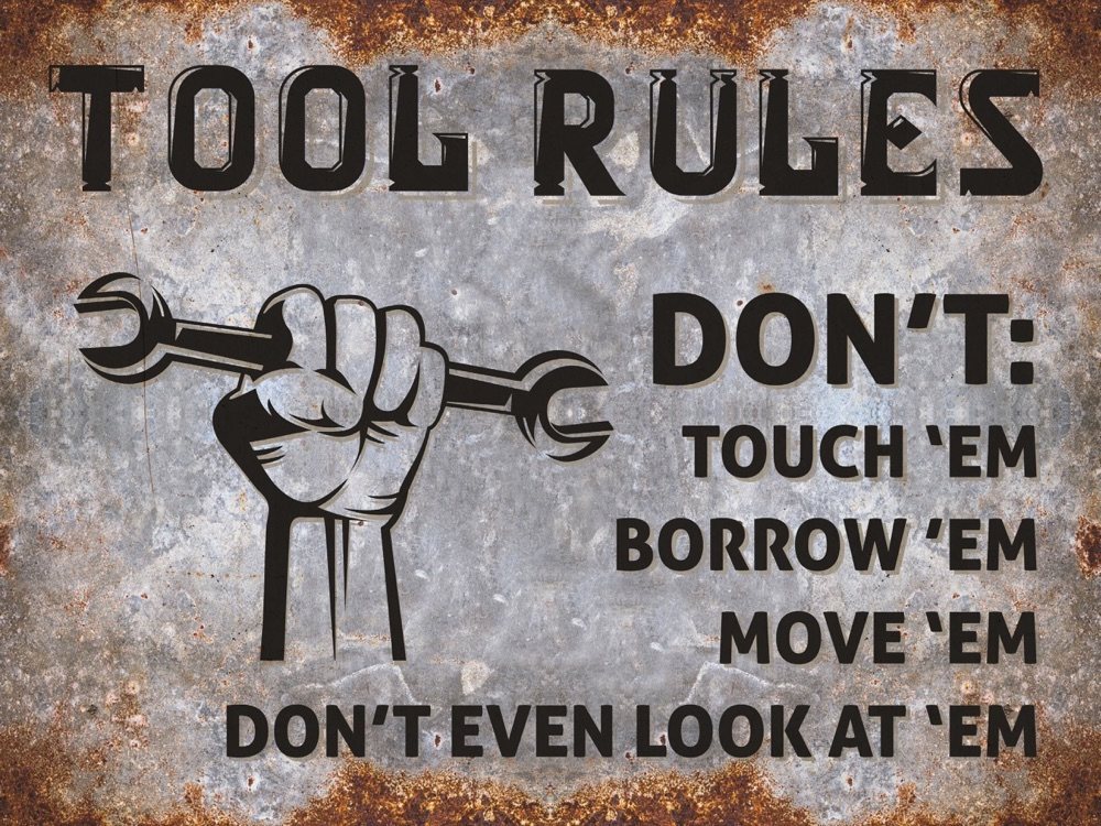 Tool Rules -  grey rust