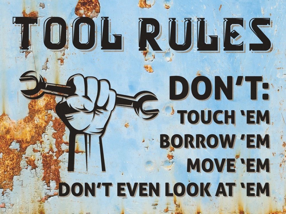 Tool Rules - blue rust