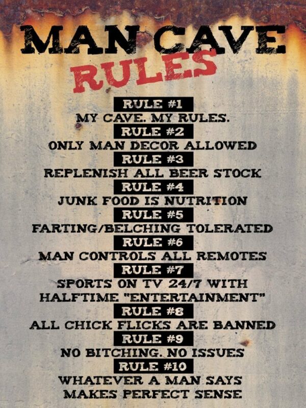 Man Cave Rules - Rust