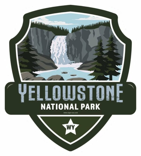 Landmark YELLOWSTONE UPPER FALL National park