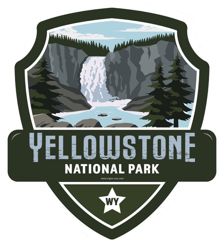 Landmark YELLOWSTONE UPPER FALL National park