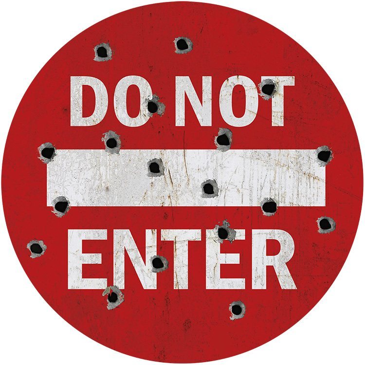 Do Not Enter - Round 35 cm