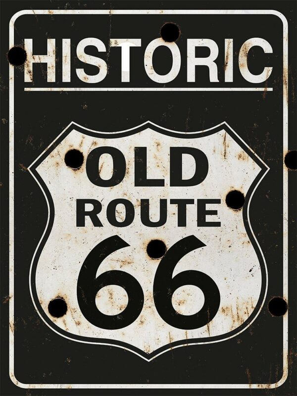 Historic Old Route 66 - bullets