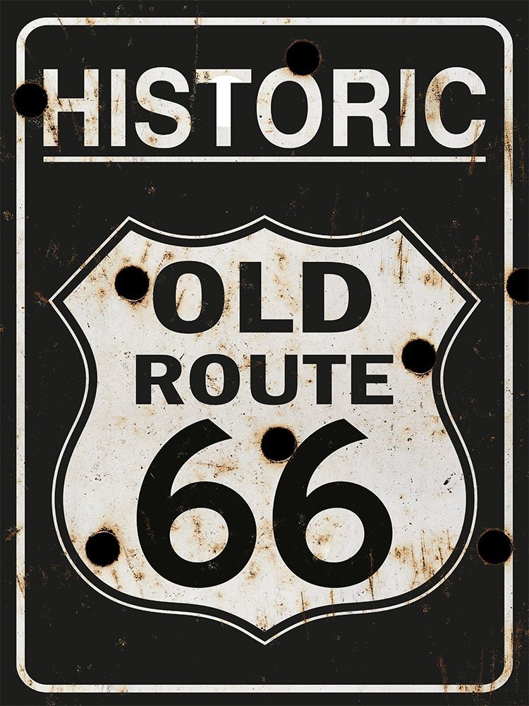 Historic Old Route 66 - bullets