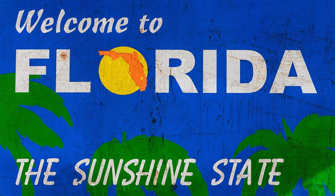 Welcome in Florida - grunge