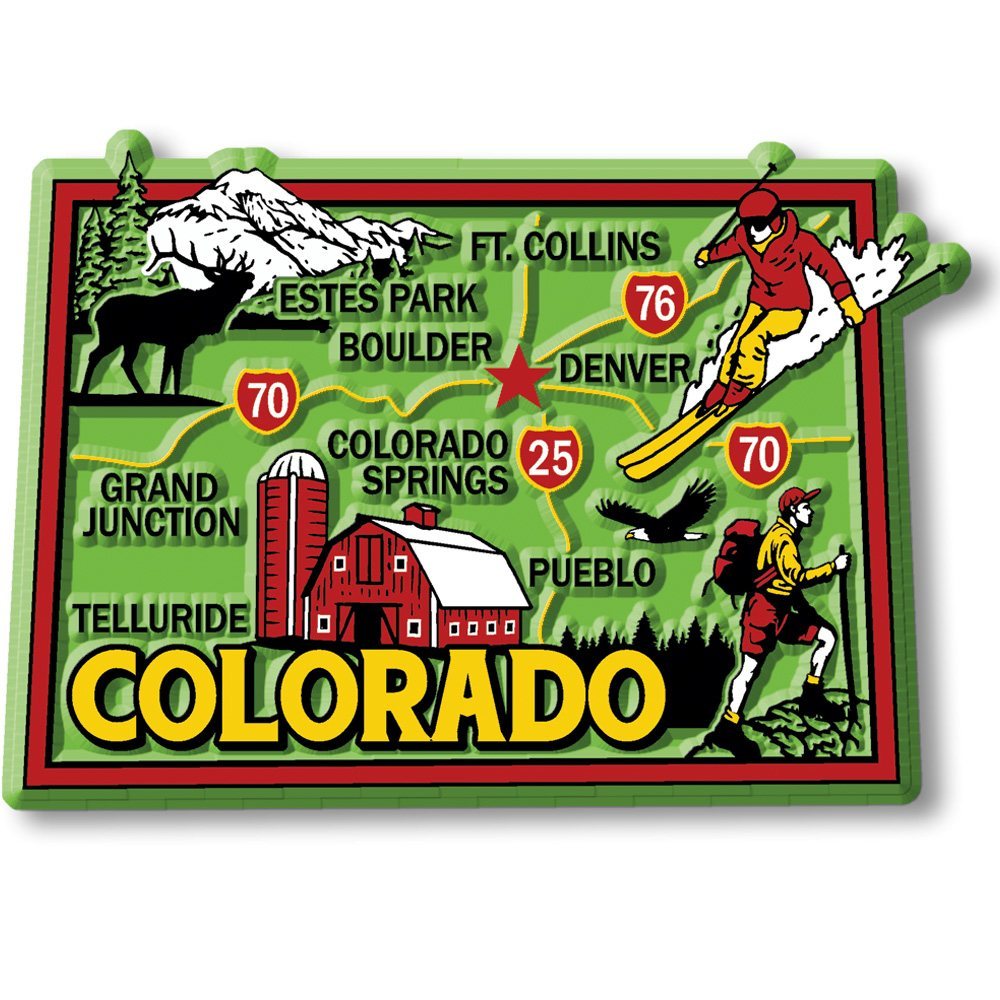 Colorful State - COLORADO - Magneet