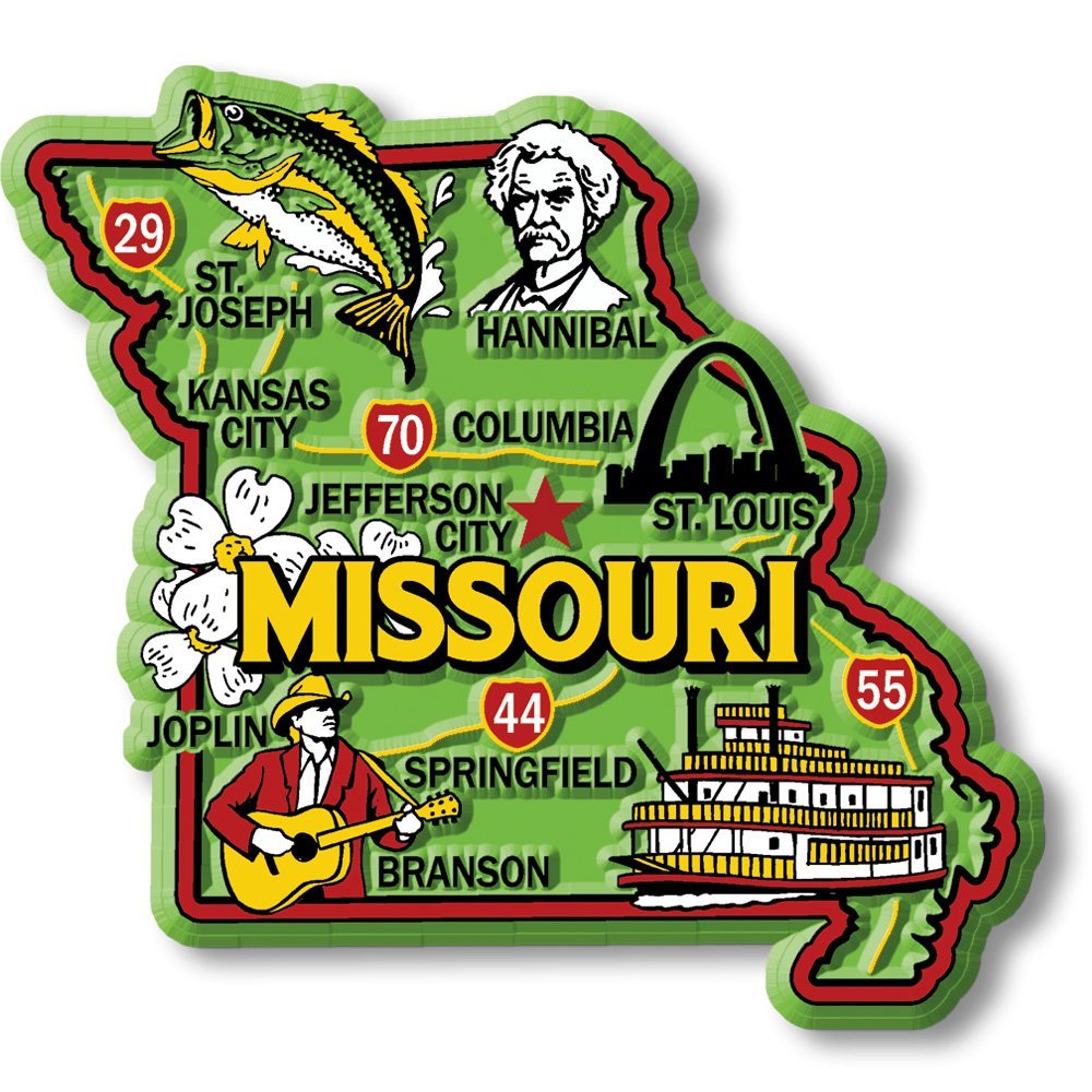 Colorful State - MISSOURI - Magneet