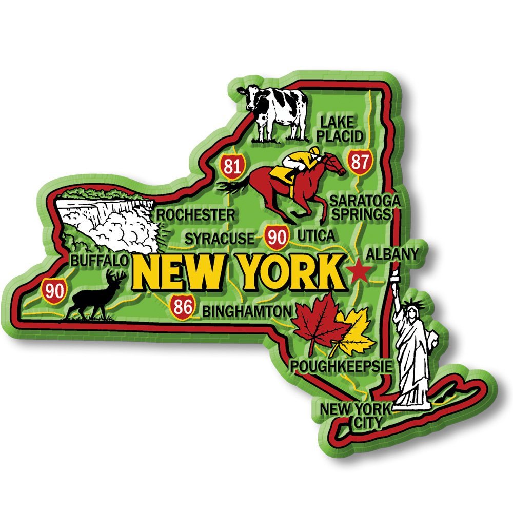 Colorful State - NEW YORK - Magneet