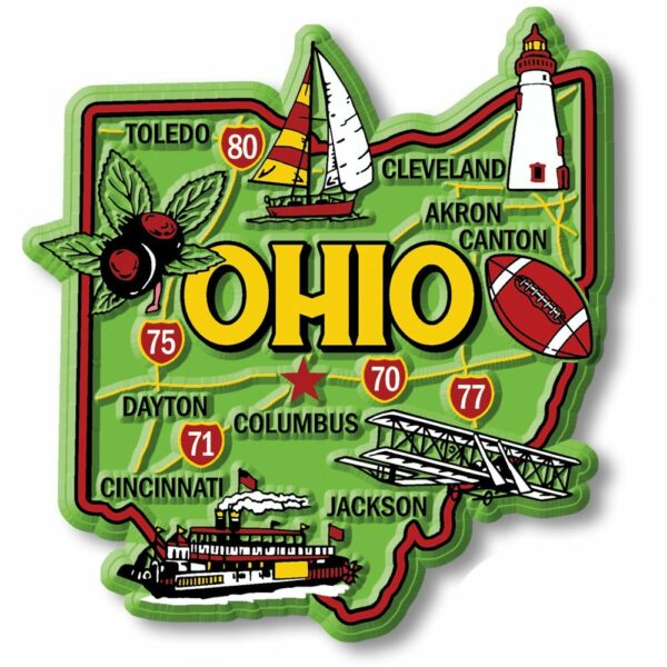 Colorful State - OHIO - Magneet