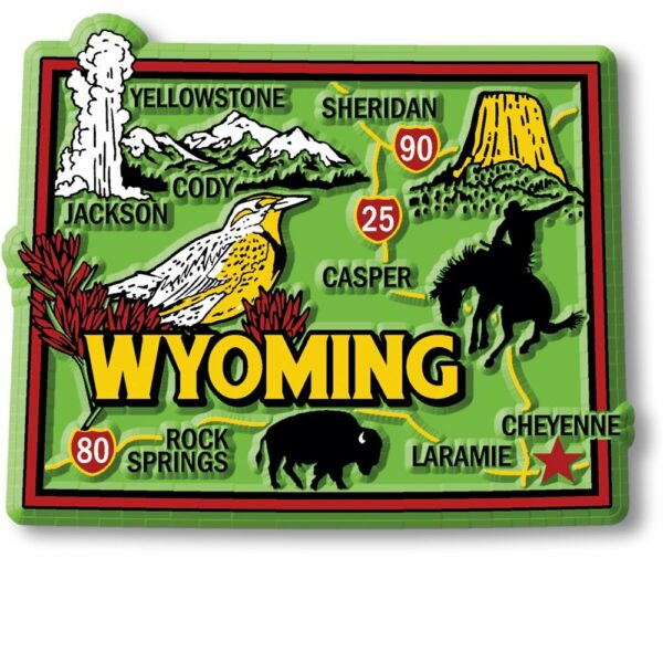 Colorful State - WYOMING - Magneet