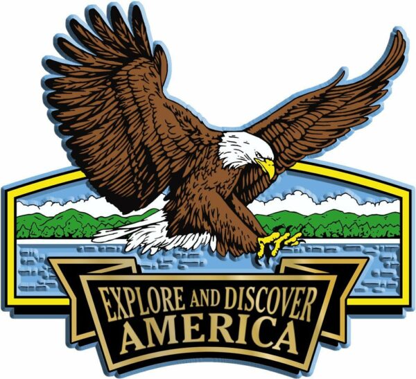 Discover & Explore America - LANDING EAGLE - Magneet
