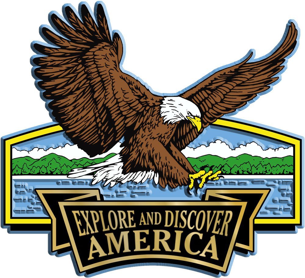 Discover & Explore America - LANDING EAGLE - Magneet